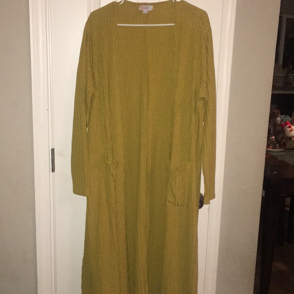 LuLaRoe Mustard Ribbed Sarah